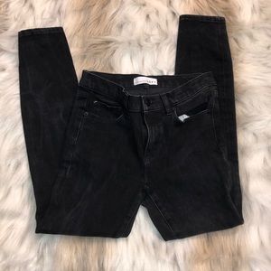 Black LOFT skinny jeans